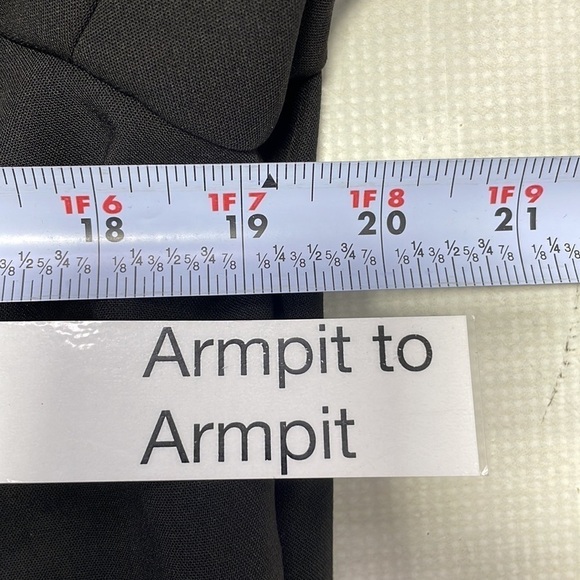 Gibson Blazer Jacket Zip Front Black Layered Size Large - Picture 9 of 11